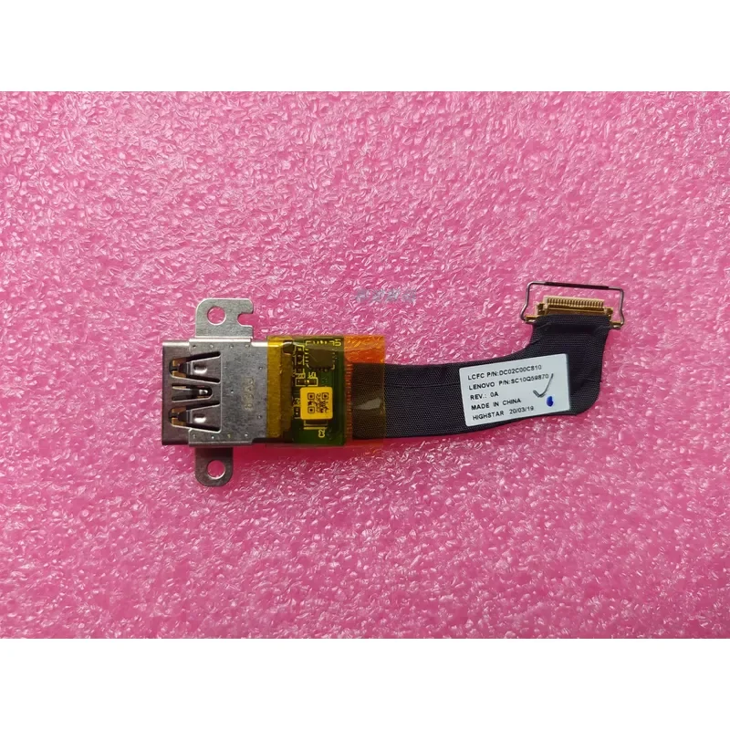 USB Small Board Interface for Lenovo ThinkPad X1 Carbon 5th Gen 6th Gen Models 2017 2018 01YR420