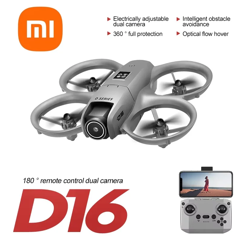 Drone VIVO D16 HD Kamera Ganda 8K Profesional Udara 3 Baterai Motor Tanpa Sikat Aliran Optik GPS Positioning Drone Penghindar Tabrakan