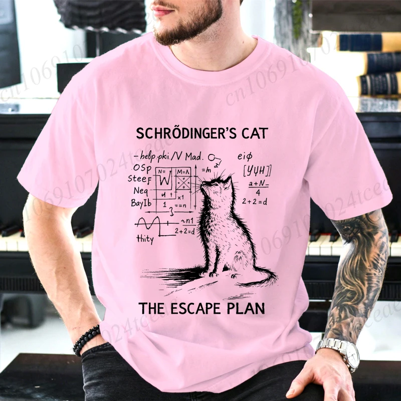 The Escape Plan Mens Graphic Tee，Funny Science Teacher Shirt,T-Shirts for Women Men Gift for Science Lover Physics Enthusiasts