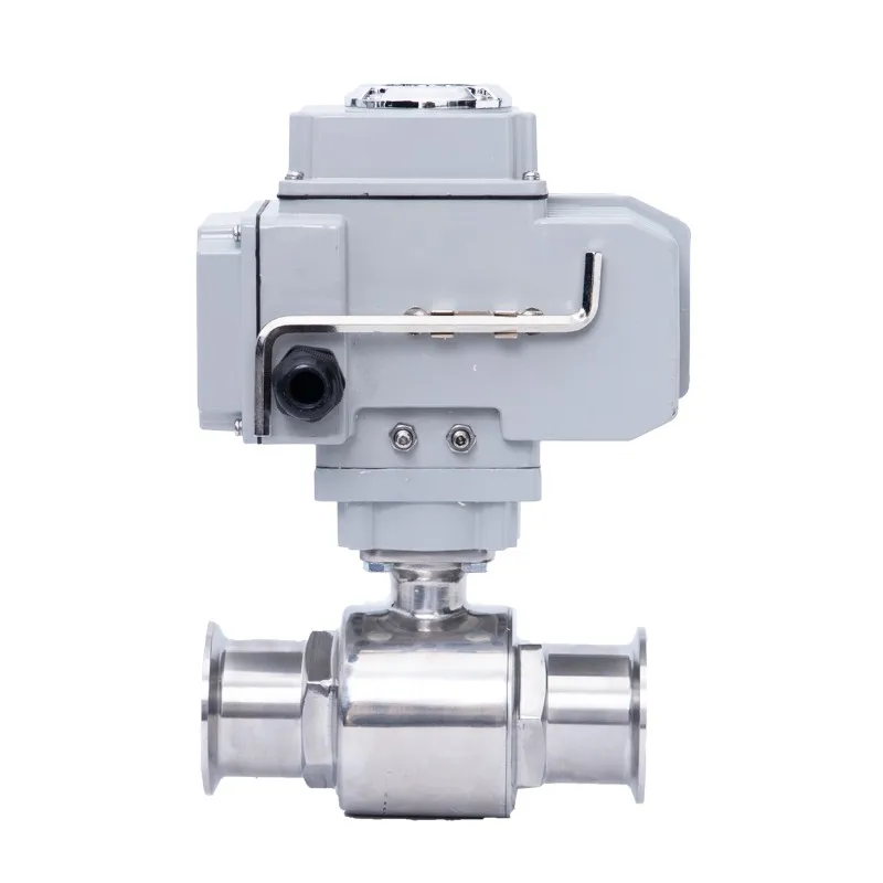 

45 mm 2 Way High Platform Motorized Ball Valve Stainless Steel Q911F-16P Sanitary Tri Clamp Ferrule Type Electric Ball Valve