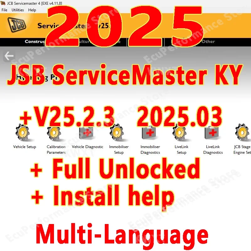 

2026 Newest JCB ServiceMaster 4 25.2.3 Diagnostic Software