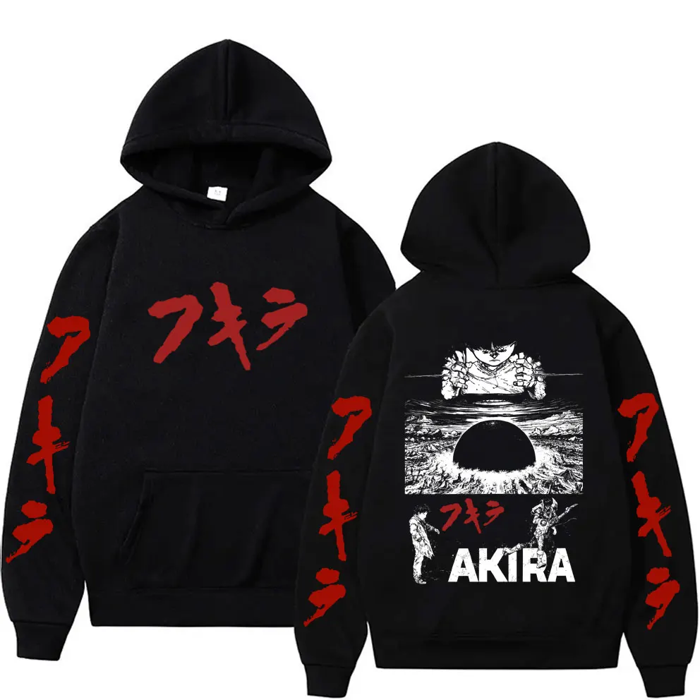 

Anime Akira Hoodie Japanese Science Fiction Cartoon Movie Shima Tetsuo Sweatshirt Men Women 90s Manga Oversized Pullover Hoodies