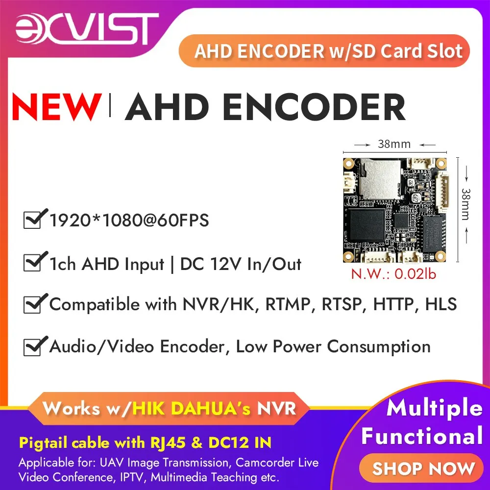 H.265/H.264 HDMI to IP Encoder 1080P@60FPS, ONV/HK Compatible, HDMI Loopout 24/7 Surveillance-Grade Reliability for CCTV Systems