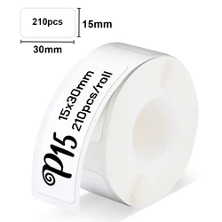 P15 Label Printer Tape Sticker 15mm*30mm for P15 P12 Marklife P15 l12 PRT M11 Thermal Label Maker Self-adhesive P15 Label Paper