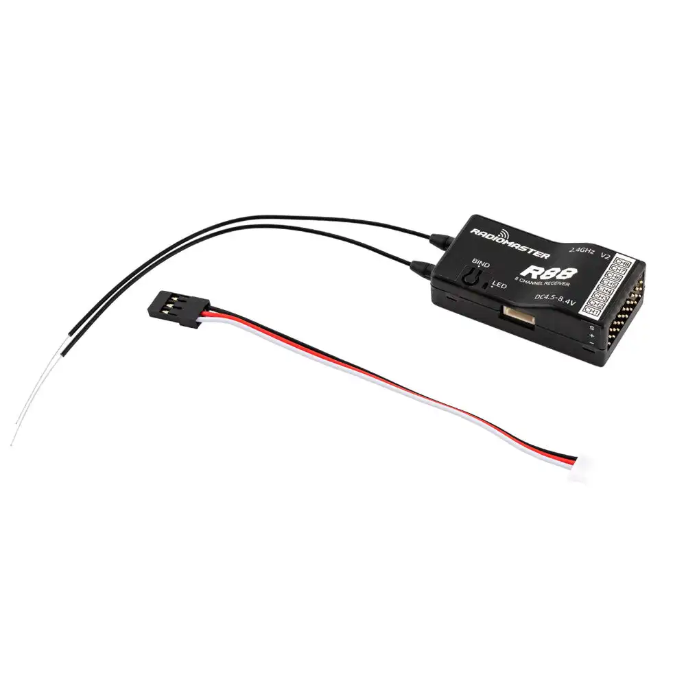 Radiomaster R81 R84 R86C R88 V2 Receiver 2.4G 4CH-8CH Compatible FRSKY D8 for FRSKY Radiomaster Radio RC Airplane FPV Drones