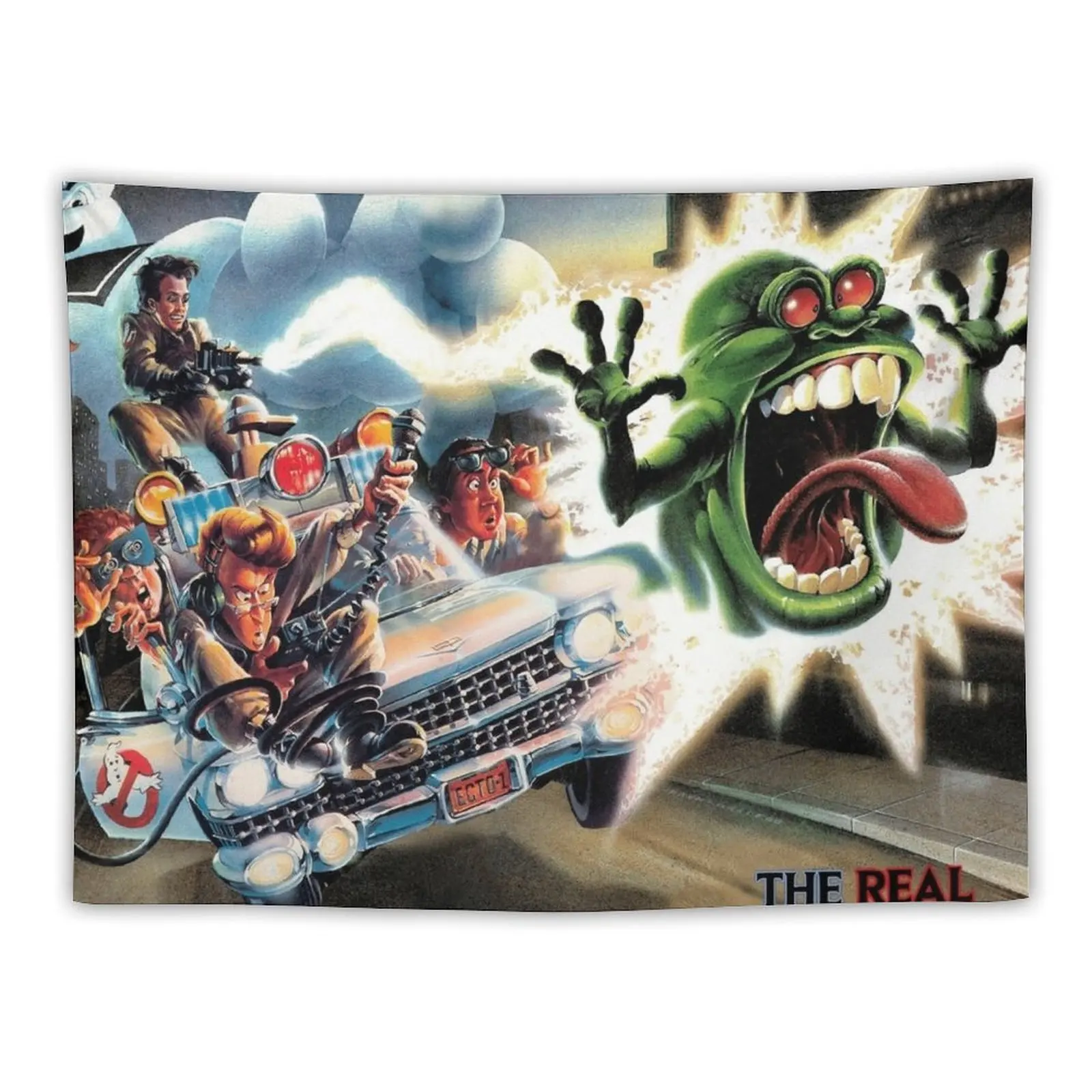 

The Real Ghostbusters Classic Artwork Tapestry Outdoor Decoration Wall Decoration Room Aesthetic Decoration Bedroom Tapestry
