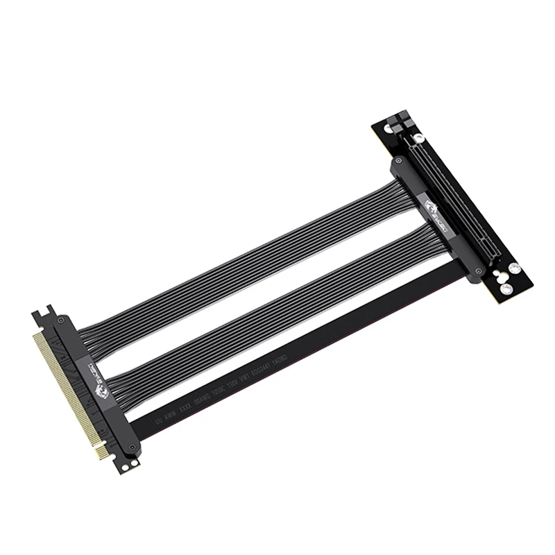 Bykski B-6HPCI-E4-X,Vertical Mounting GPU Extension Cable For Graphics Card,PCIE4.0x16 Full Speed,Video Card PCI Riser Cable
