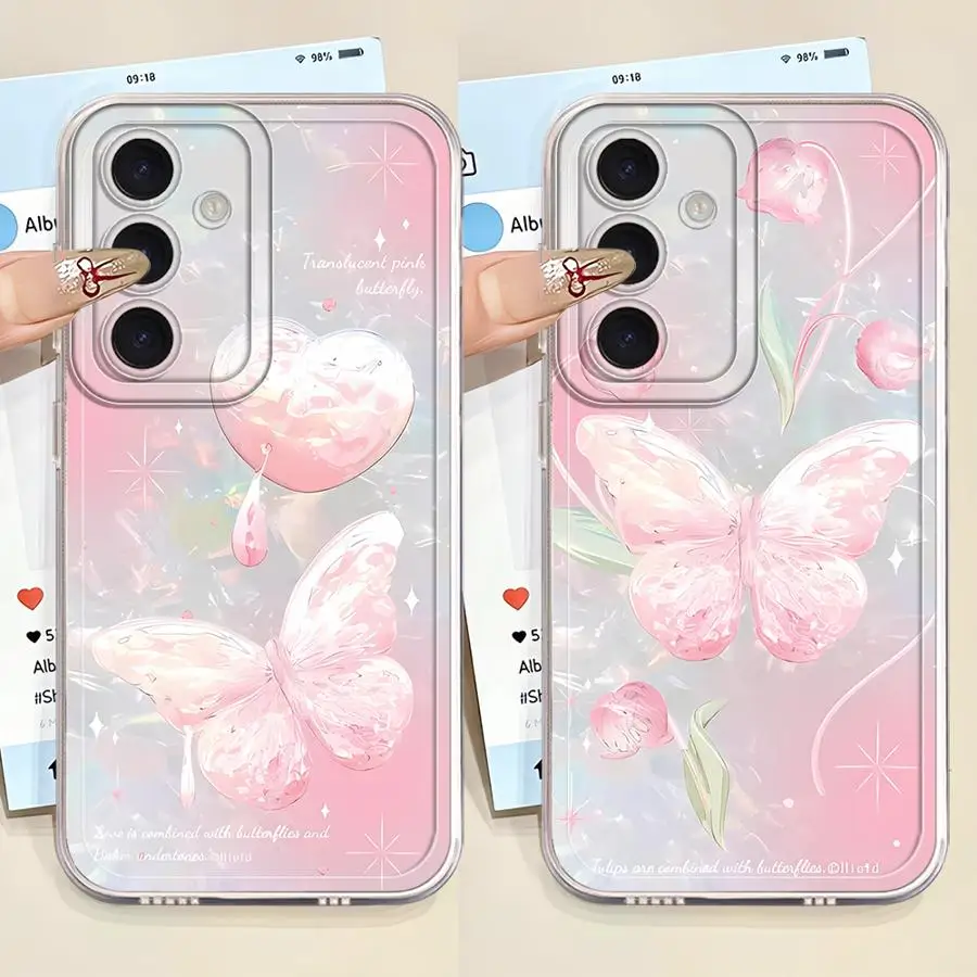 Pink Butterfly Phon…