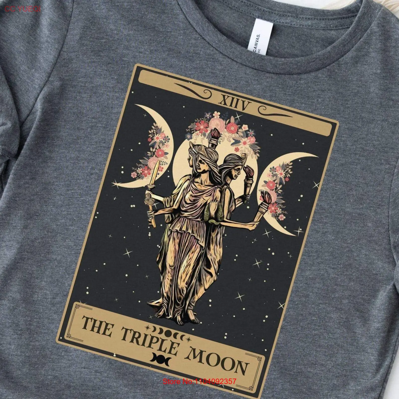 Triple Moon Shirt, Hecate Goddess