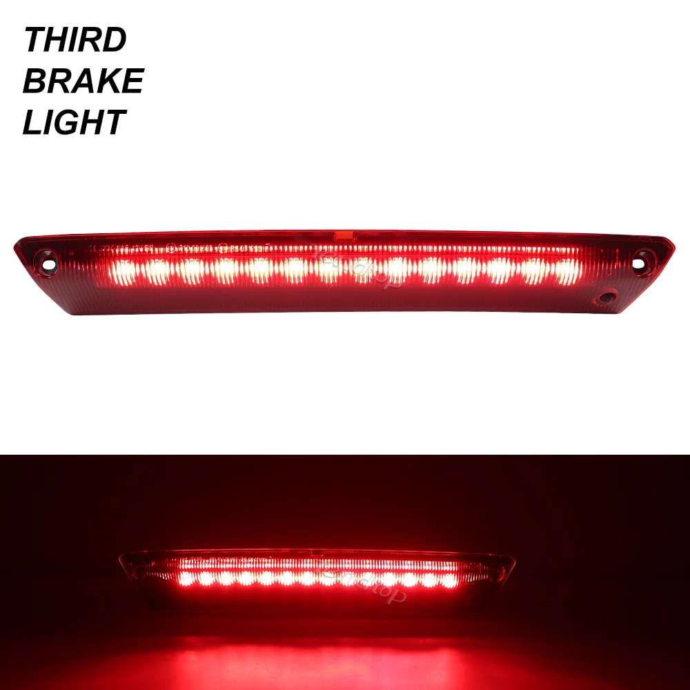 Tercera Luz de Freno, Luz Trasera, Luces de Señalización Traseras LED, Luces Reflectoras de Parachoques para Ford Focus Hatchback Fiesta Hatchback