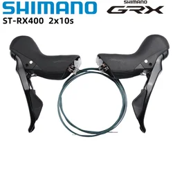 Shimano GRX RX400 Shifter Right Left 2x10s Speed ST-RX400 For Hydraulic Disc Brake Caliper RX400 One Pair Road Bike Shift