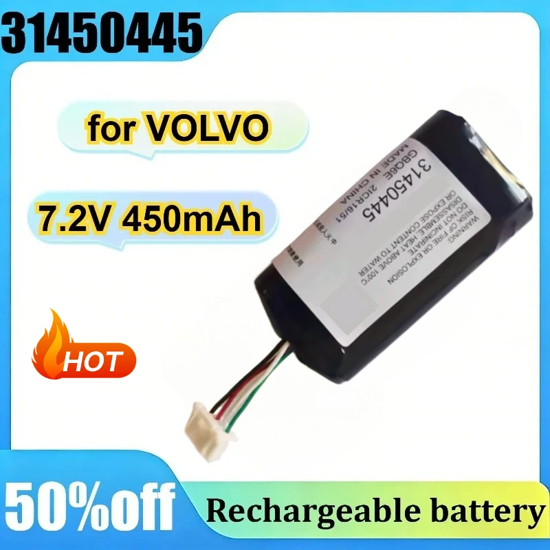 

New 7.2V 450mAh for VOLVO 31450445 GBQ6E BP15 XC90 XC60 XC40 V90 S90 V60 Replacement VCM Gateway Battery