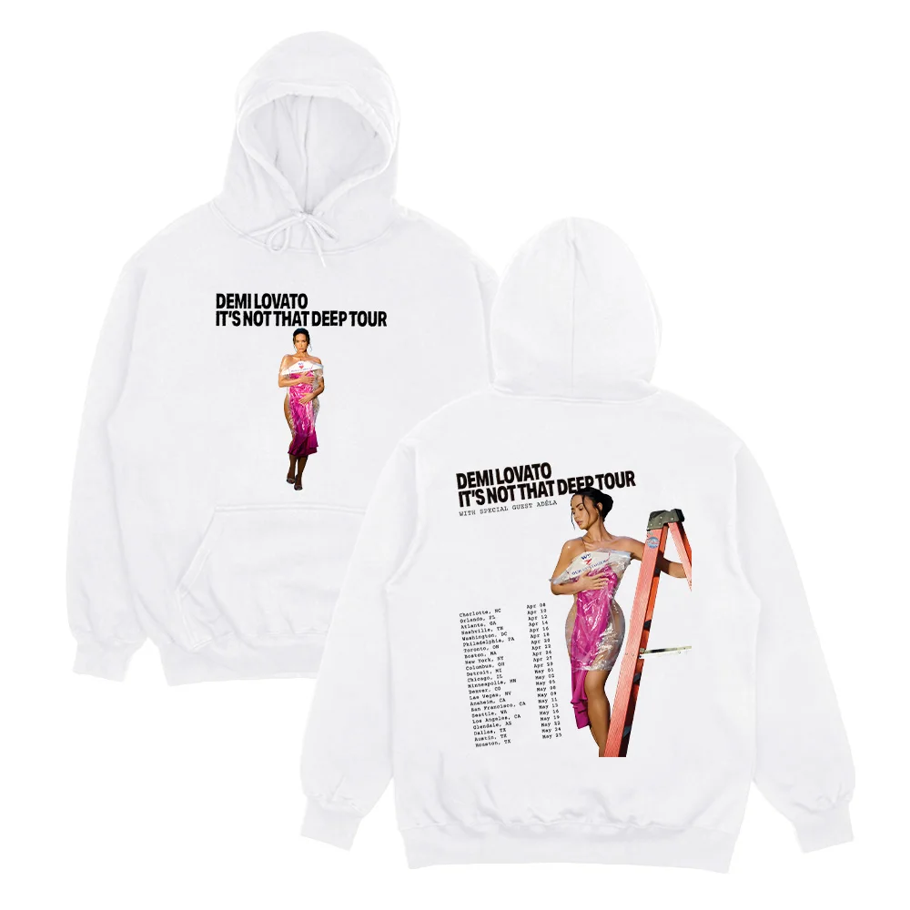 ديمي لوفاتو ليس هذا المجموعة العميقة جولة هوديس أزياء المرأة سوداديراس عارضة تنوعا للجنسين البلوفرات Y2K بلوزات #1