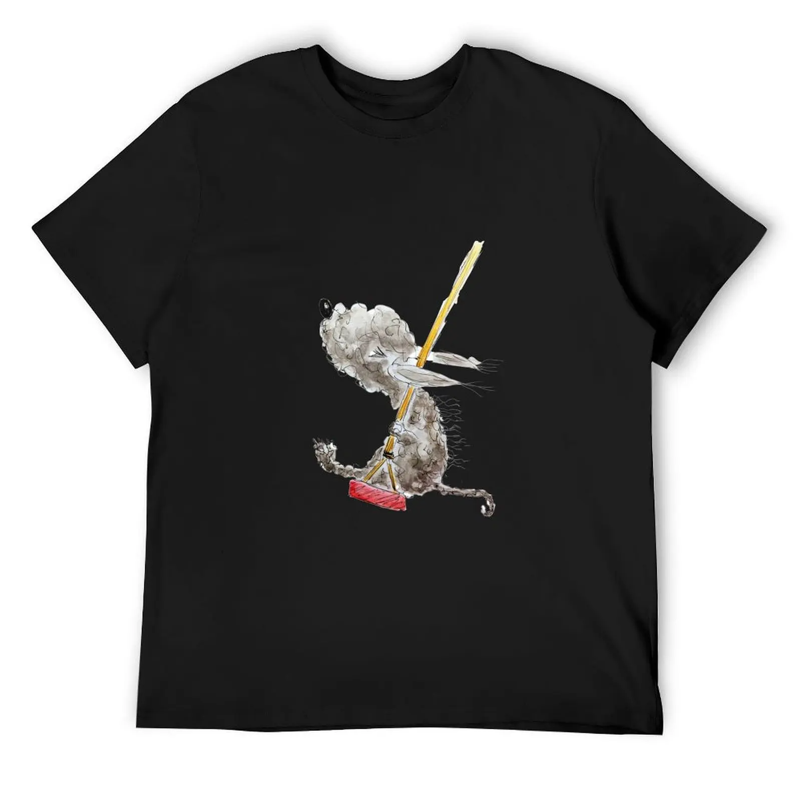 

Dog on a Swing, Bedlington Terrier T-Shirt oversized graphic tee graphic shirts valentines clothes shirts men graphic
