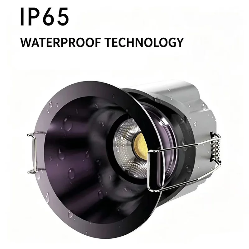 

New IP65 waterproof and oil-resistant LED spotlights embedded COB ceiling lights for Bathrooms Kitchens Balconies and damp areas