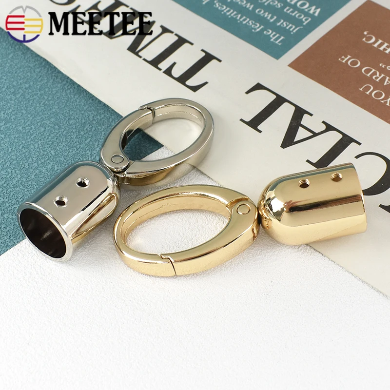 

2/4/10Pcs Metal Stopper Buckle Bag Strap Clip Hook for Handbag Connector Cord Hanger Clasp Tassel Cap Lock Hardware Accessories