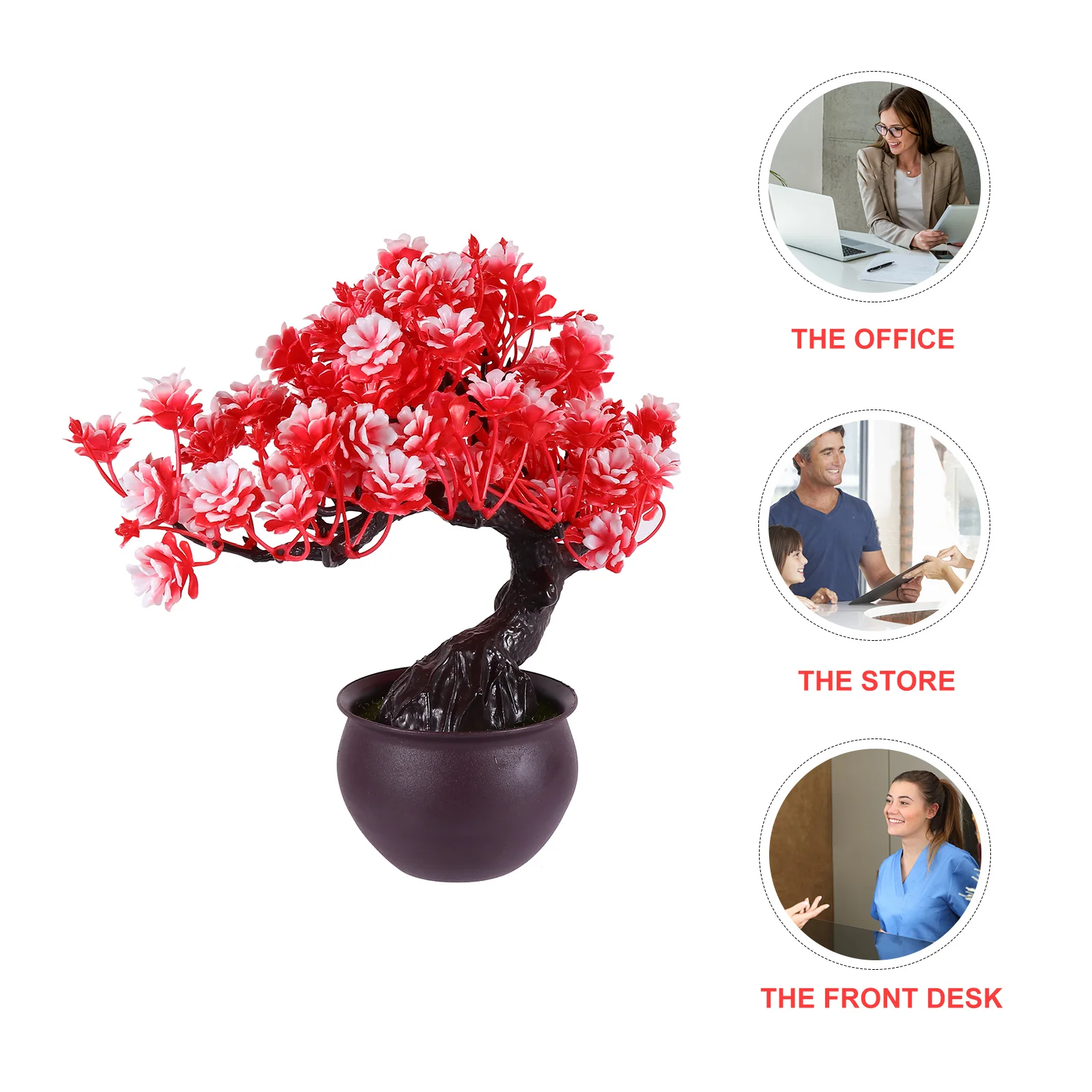 

1Pcs Plastic Jasmine Artificial Flower Potted Ornament Wedding Living Room Desktop Decoration Artificial Flower Adornments