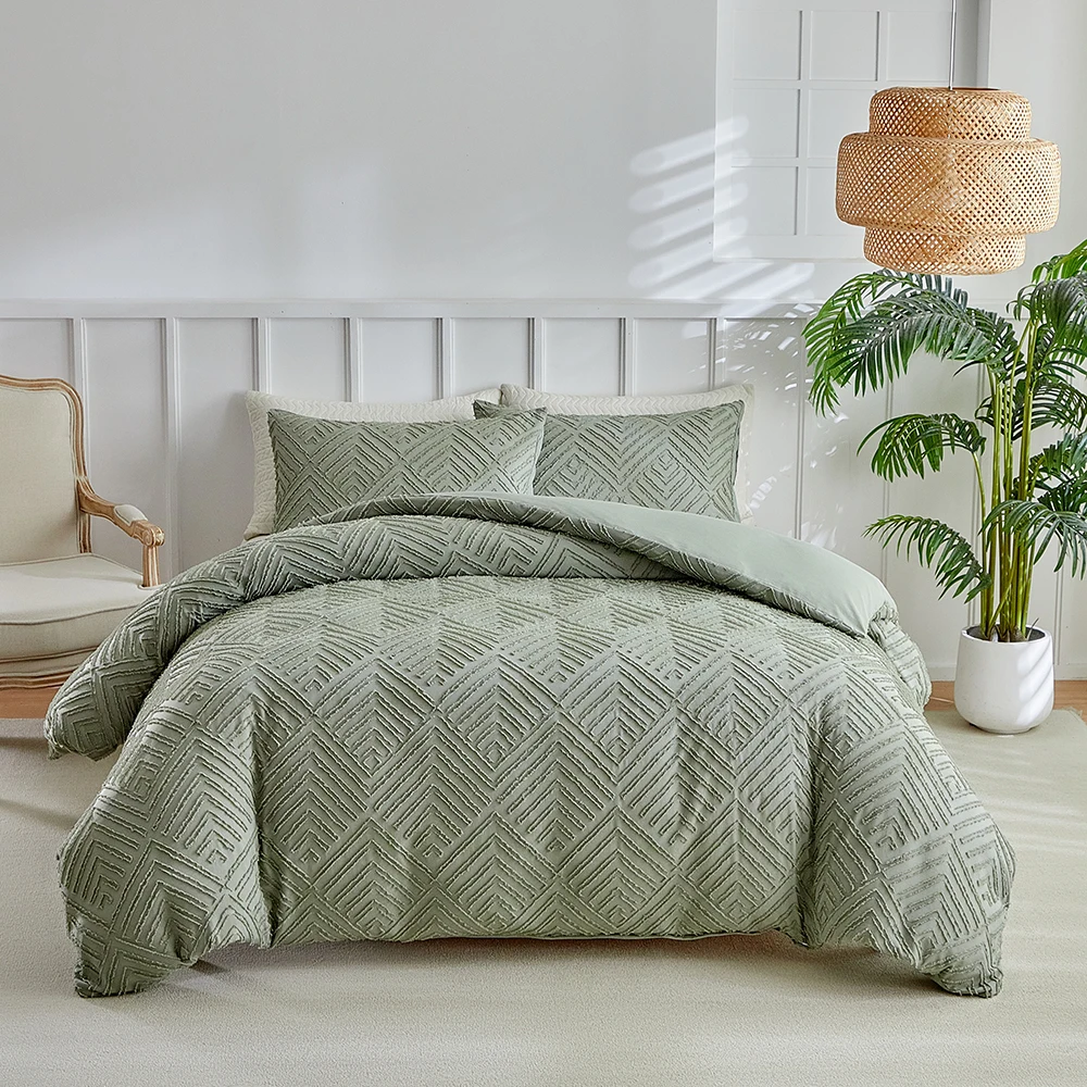 Duvet Cover Bedding Set Twin Full Queen King Size 135x200 Nordic Quilt Cover 240x220 Double Single Diamond Bed Linen 200x200