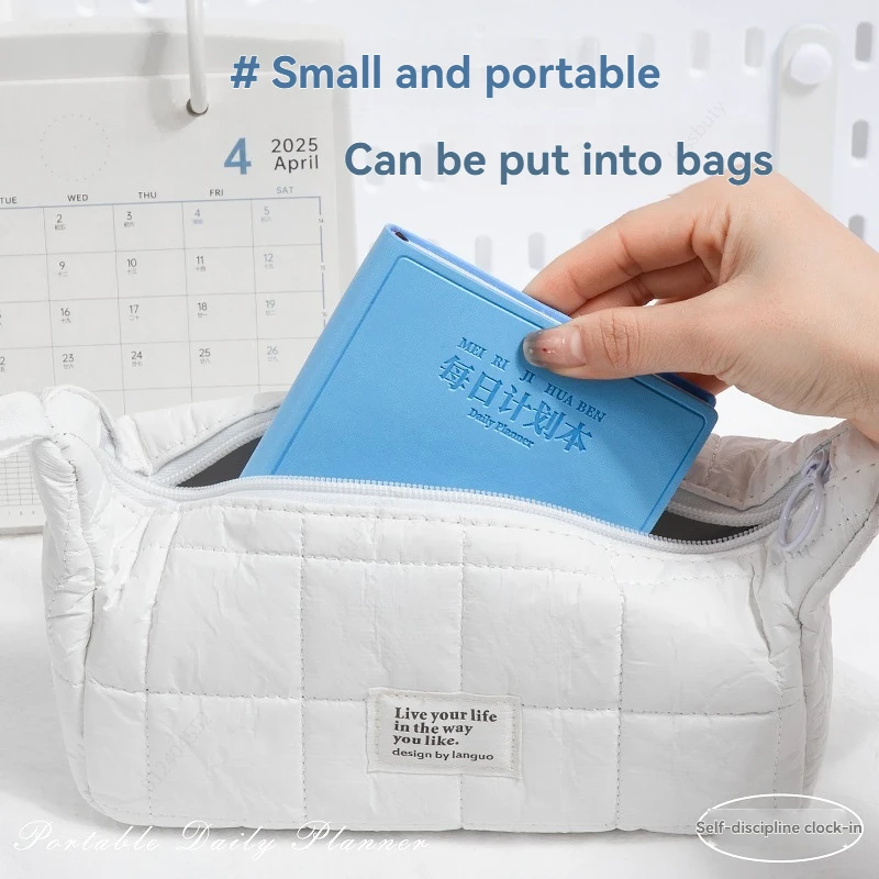 دفتر صغير صغير محمول المفكرة جيب اليومية الأسبوعية الجدول الدفتري دفتر التقويم مجلة جدول اللوازم المكتبية المدرسية