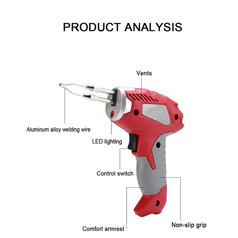 Industrial-Grade High-Power Electric Soldering Iron Fast Thermal Welding Tools Handheld Solder Gun