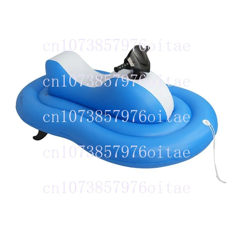 Custom Kids Inflatable Jet Ski, Motorized Ride-On Pool Float, Electric Water Toy for Children, Water Amusement Equipment
