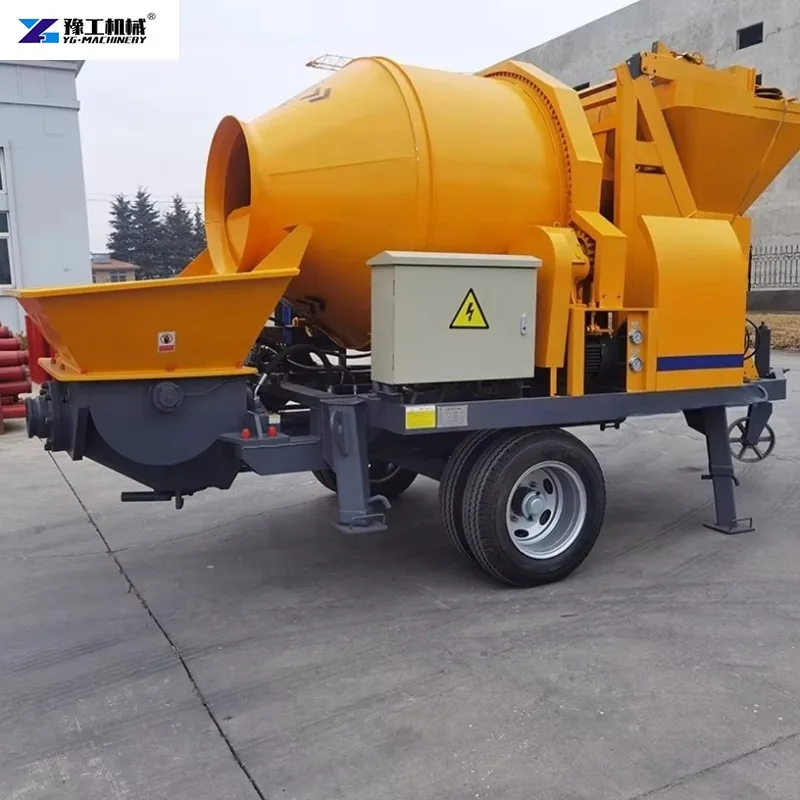 Trailer-mounted Electric Concr - Concrete Mixer Machine recension och pris