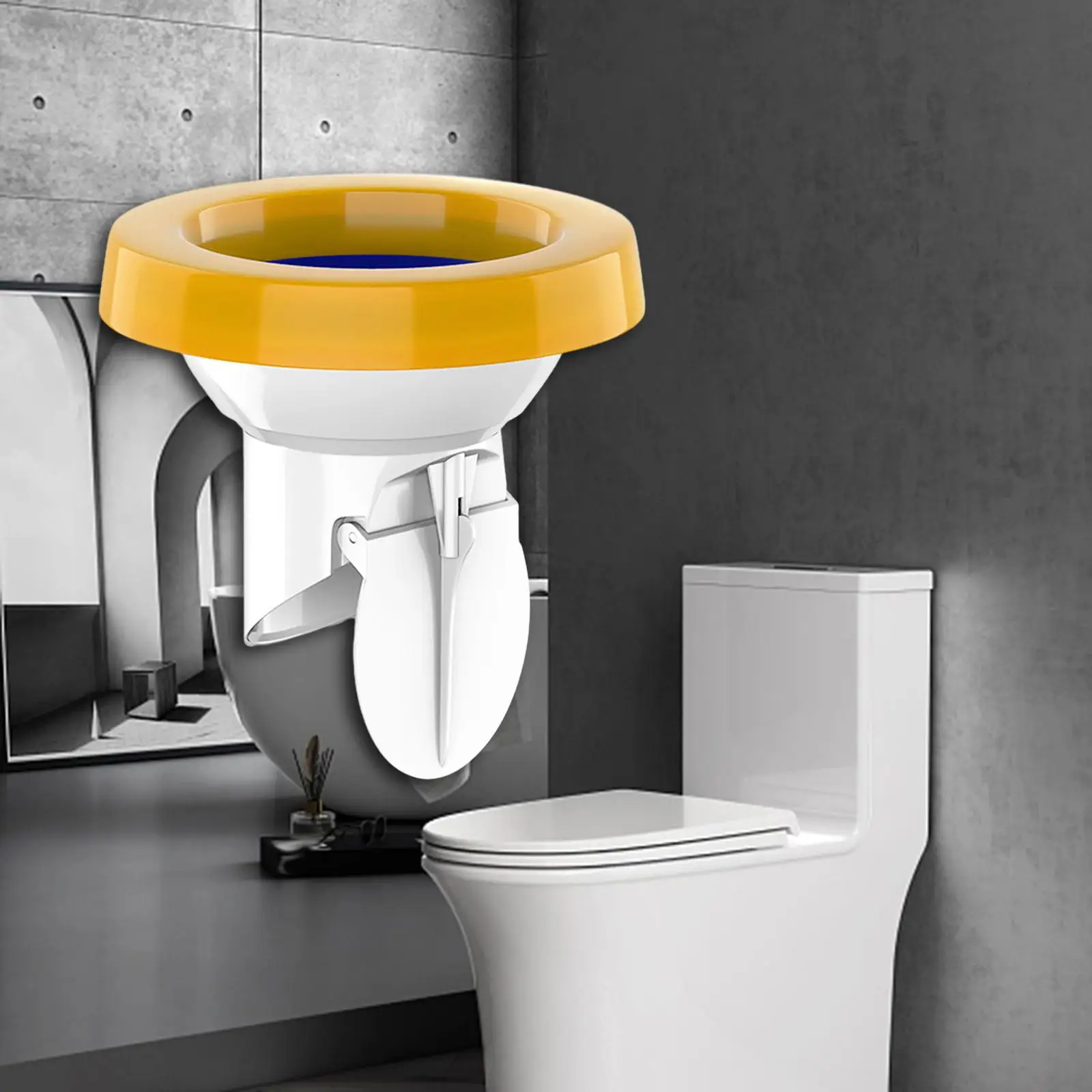 Toilet Flange Ring Odor Prevent Plug Easy Install Fast Drainage Odor Blocking Device Toilet Pits Blocking Odor Plug for Hotel