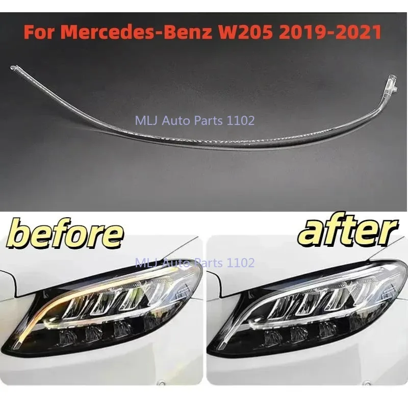 

New for Mercedes-Benz C-Class W205 2019-2021 Daytime running light guide DRL daytime running light strip angel eyes