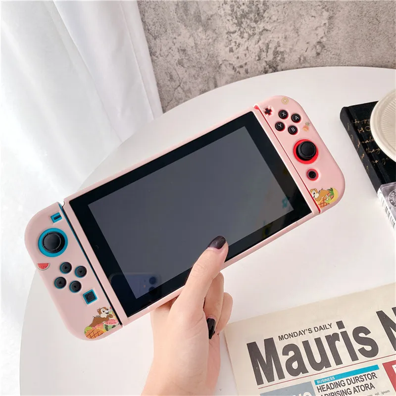 ديزني رقاقة ديل السنجاب ل التبديل حالة قذيفة واقية سبليت الإسكان صندوق ل نينتندو التبديل اكسسوارات وحدة تحكم Fundas