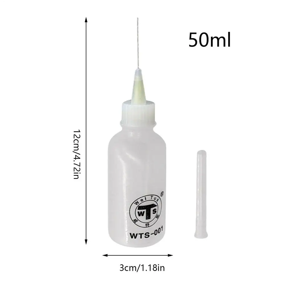 Nadelspitzen-Flaschenapplikator, leerer Applikator, Öler, Quetschflasche, 50 ml