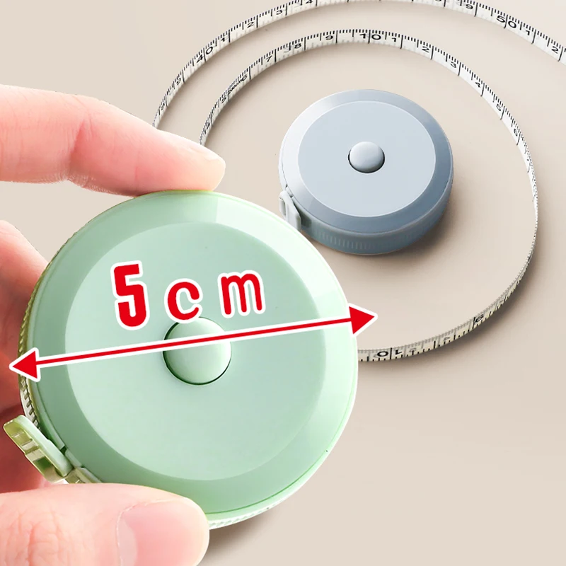 Multifunctional Tape Measure Measuring Tool with 1.5M Soft Ruler Automatic Telescopic Tape Measure Sewing Clothing Measurement