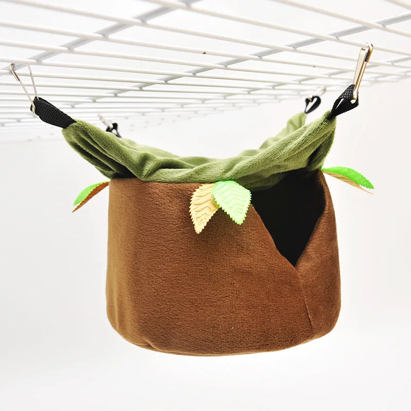 Hamster hammock, honey bag, glider, ferret plush nest, warm and windproof, flower branch, rat, parrot hammock, pet supplies