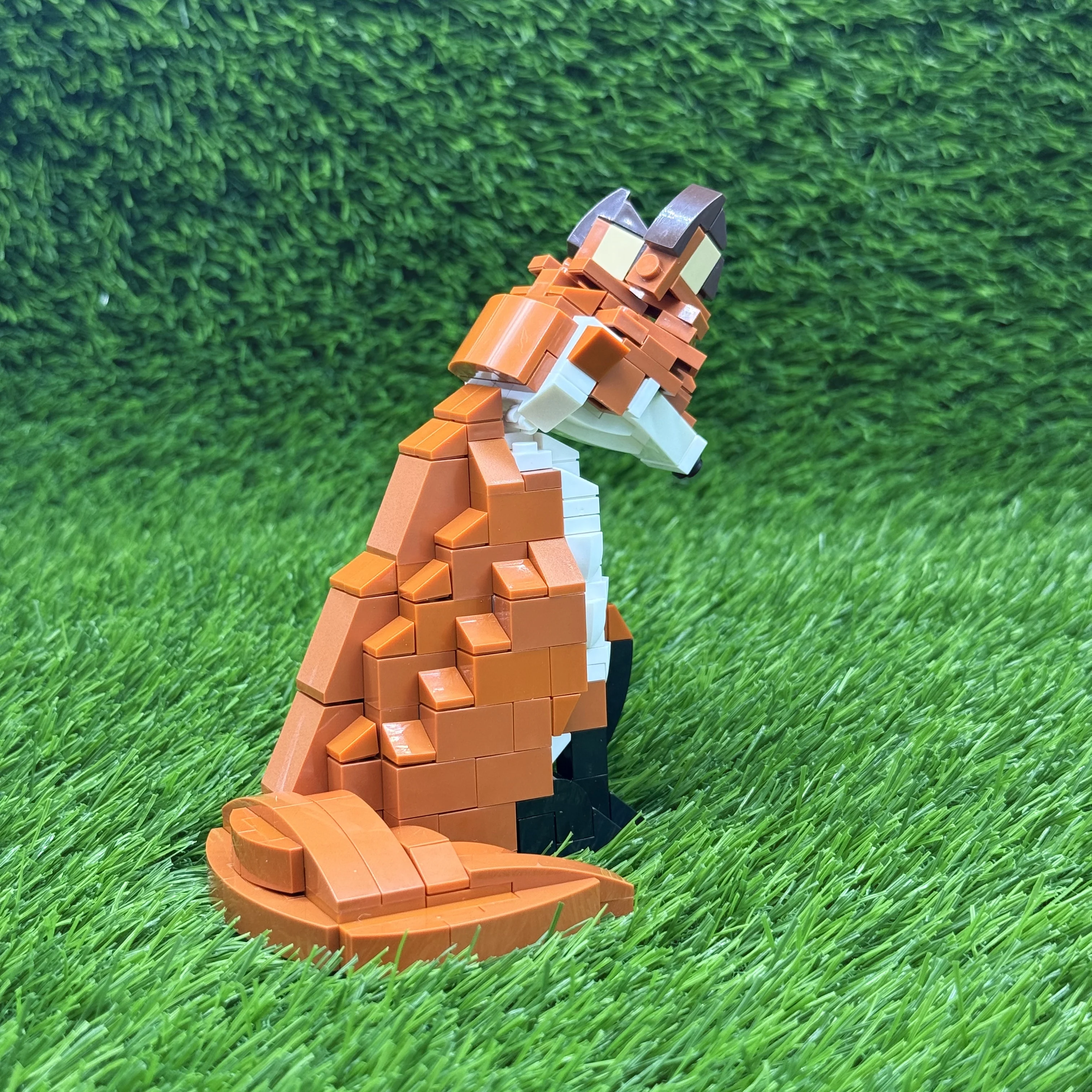 MOC Fox and Wolf Building Block  Animal Series Red Fox Big Bad Wolf Brick Forest Animal Scene Action Figure Toy Christmas Gift view 5