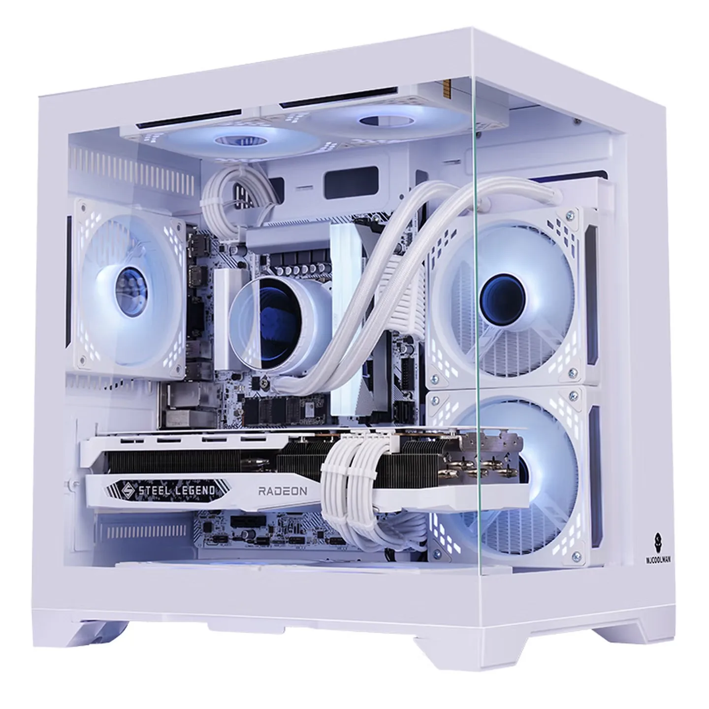 

WJCOOLMAN Lonely Warrior MINI Sea View Room Computer Case Supports M-ATX Motherboard/ITX Motherboard/240 Water Cooling System