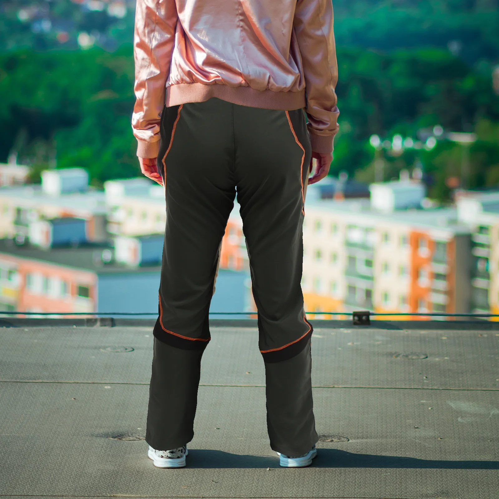 

Hiking Pants Women's Olive Green Climbing Summer Comfortable Elastic Trousers Sports Chemical Long