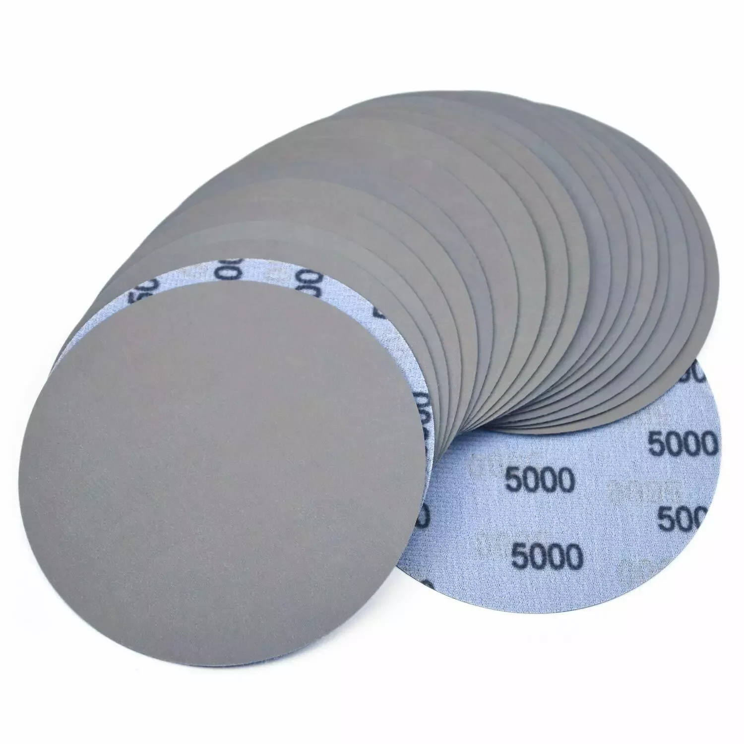 20pcs/set 60sets/carton 6 Inch Sanding Discs 5000 Grit Hook Loop DA Sander Orbital Sandpaper Pads  SATC