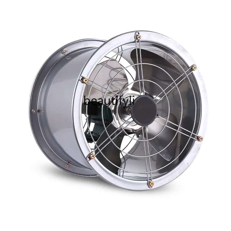 

Stainless Steel Axial Flow Exhaust Fan Industrial Strong Exhaust Fan Ventilator Commercial Use