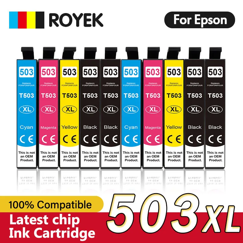 503XL Ink Cartridge Compatible For Epson T 503 T503 XL Epson503 Use XP 5200 5205 WF 2960DWF WF-2965DWF WorkForce Printer