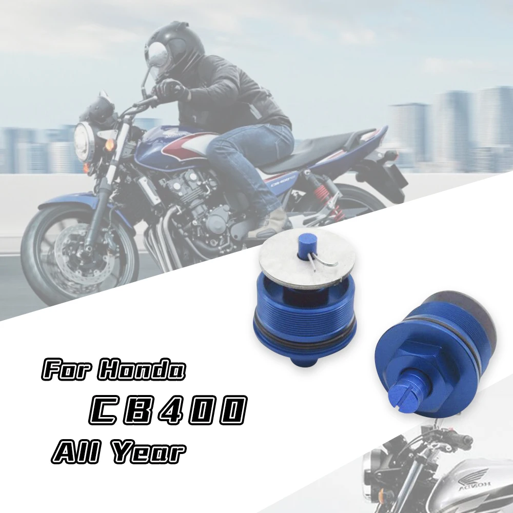 

Motorcycle Front Shock Absorber Screw Fork Cover Cap Preload Adjusters Bolts for Honda CB400 41MM