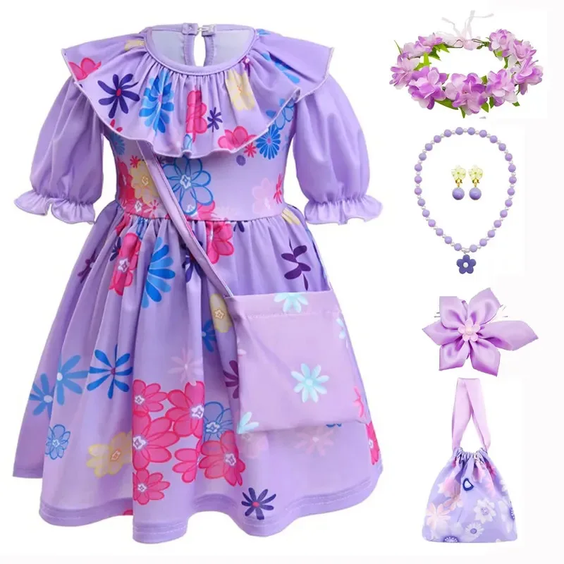 Disfraz de Anime para bebé, disfraz de Mirabel Isabella Luisa, disfraz familiar Madrigal, trajes de Cosplay de Halloween, Día de Todos los 72