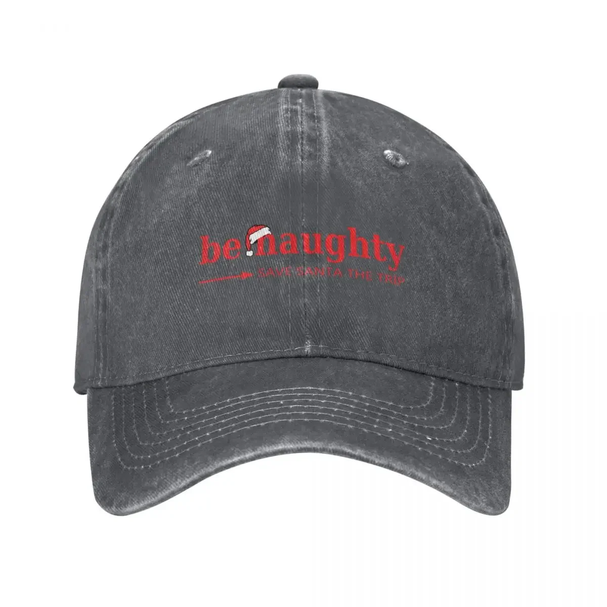 Be Naughty Save Santa the Trip, Christmas Baseball Cap Golf Cap Fashion Beach Luxury Man Hat Men Women's