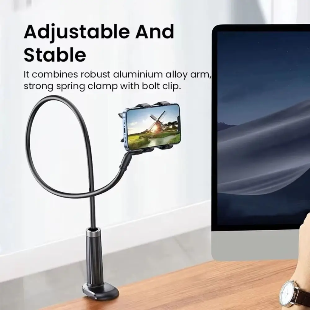 

Portable 360 Rotating Lazy Phone Holder Flexible Adjustable Live Bracket with Handle Universal Bed Desktop Mount Bracket