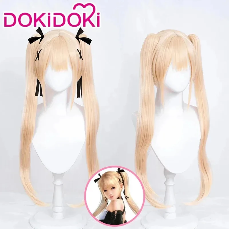 ♥   Nouvelle perruque 2026 EN STOCK Game Dead or Alive 5 Ultimate DokiDoki Mignonne Longue Double Queue de Cheval Marie Rose Wome CanCos