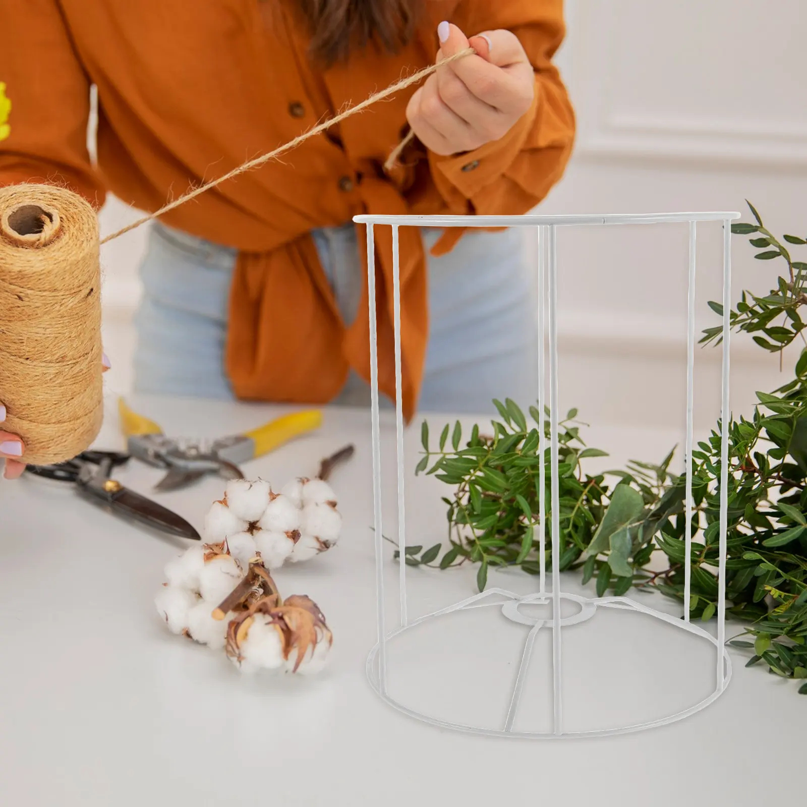 

Металлическая рамка для абажура 11x9 дюймов в винтажном стиле, для самостоятельной сборки, для настольных, подвесных и потолочных светильников E27, в стиле рустик-индастриал