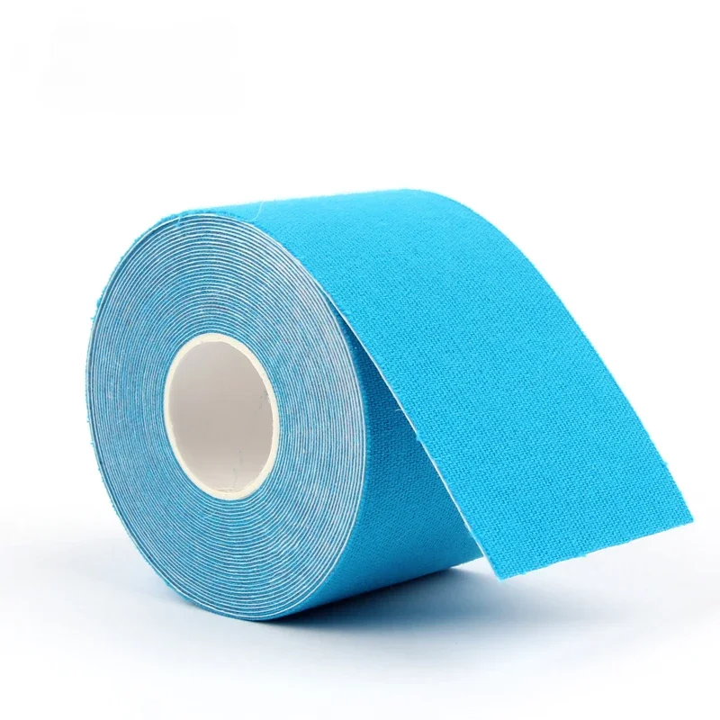 Fita esportiva 5m x 5cm para cinesiologia, fita de segurança para bandagem anti-impacto, à prova d\'água, fisioterapia elástica