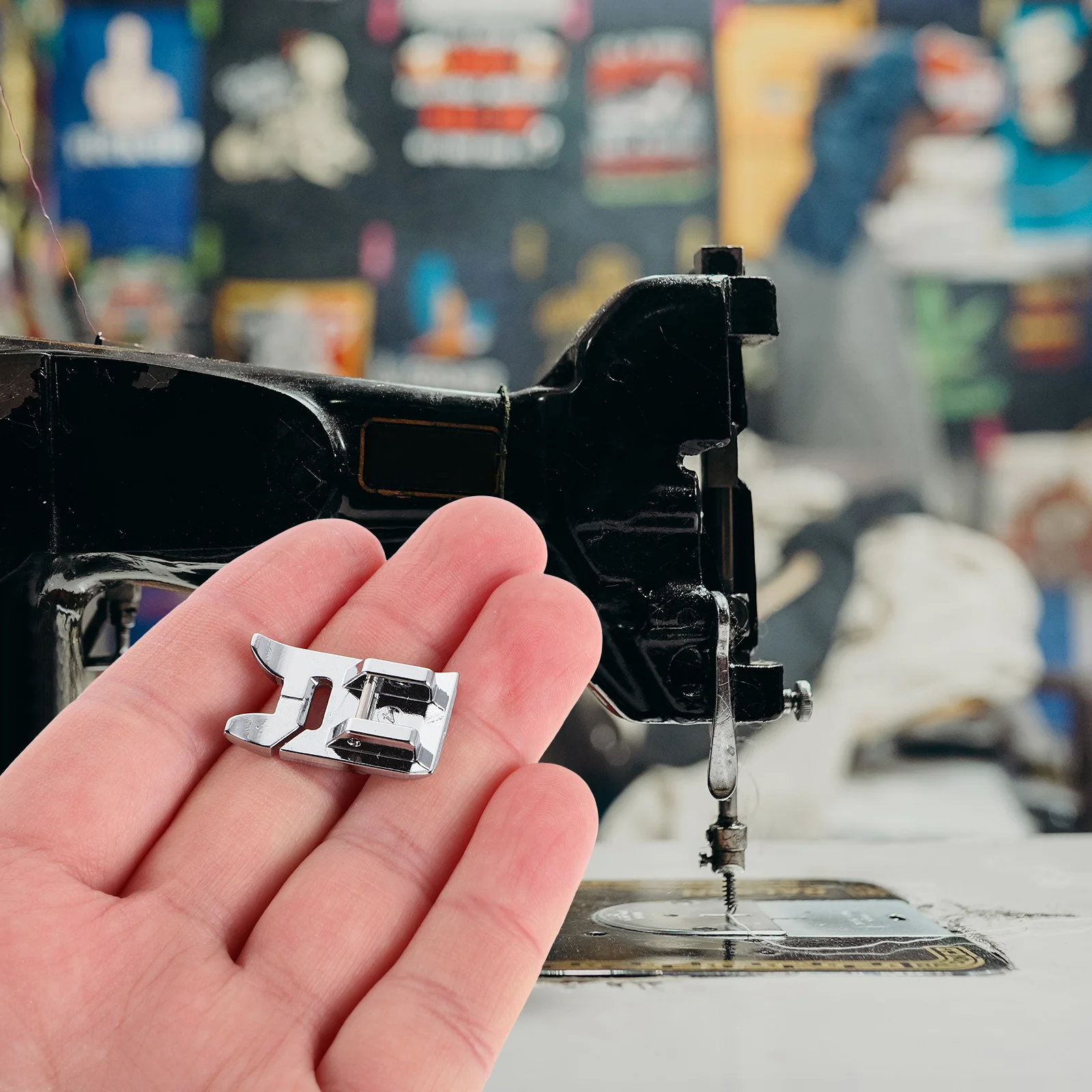 5pcs Sewing Machine Presser Foot Applique Embroidery Foot Home Use Standard Hemmer Stitch Guide Universal Fit Sewing Machines