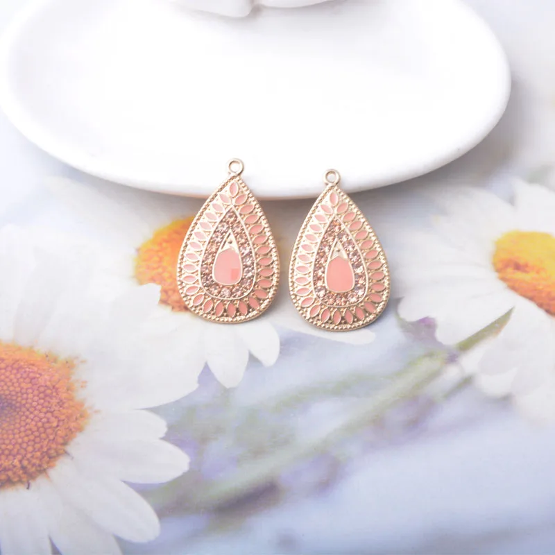 12 Stück/Set Strass-Anhänger Schmuckzubehör Boho-Anhänger DIY Damen-Ohrringe – Detail 8