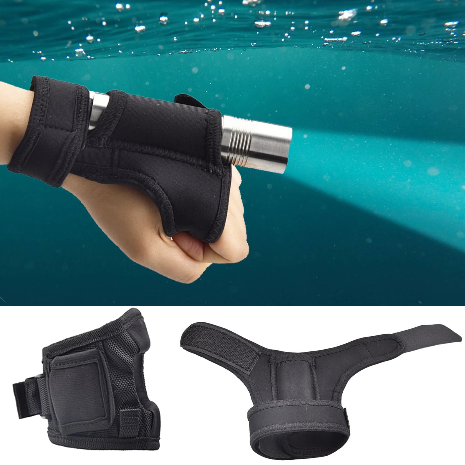 Scuba Diving Flashlight Gloves Underwater Photography Equipment For Hunting Water Sports Diving Gloves Diving Light Accessories