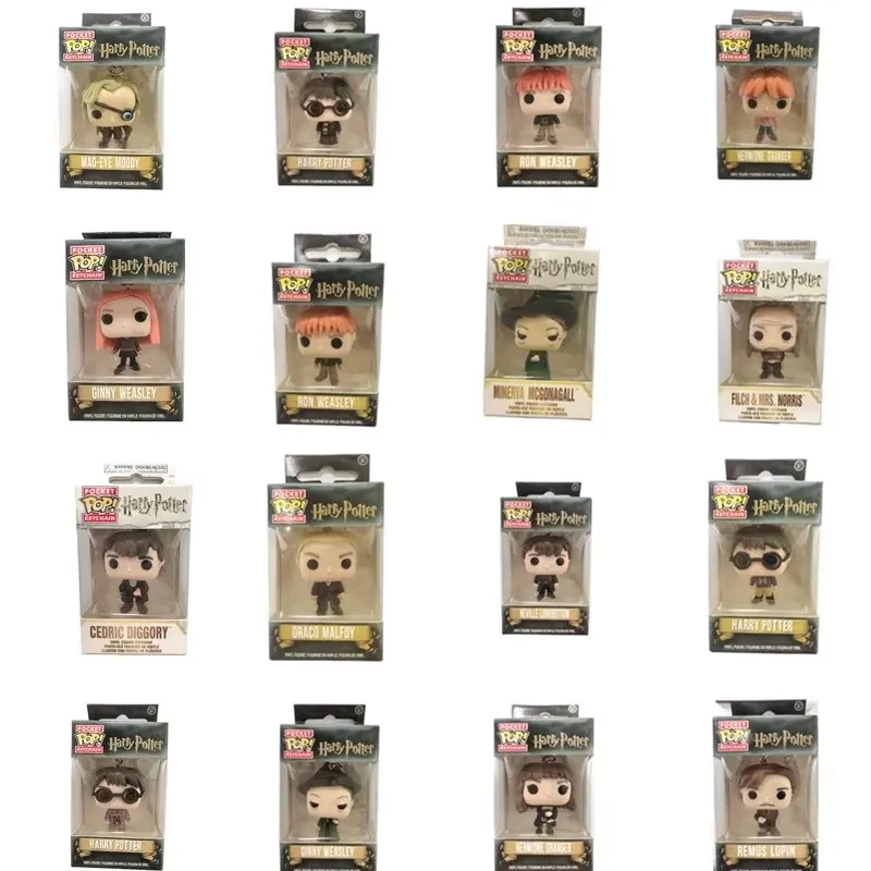 Llaveros FUNKO con Temática de Harry Potter, con Caja, Personajes de Ron, Snape, Luna, Ginny Weasley, Ron Weasley, Regalo