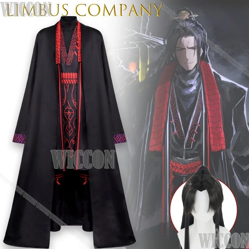 

Limbus Company Jiaqiu Cosplay Outfit Anime Festival Party Wear Character Women Dark Fantasy Style Halloween Navidad Carnaval